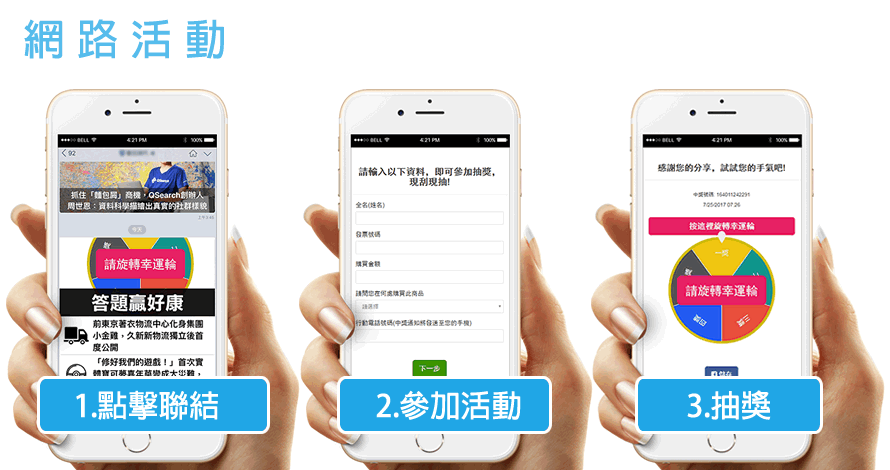抽獎活動 - 網路活動